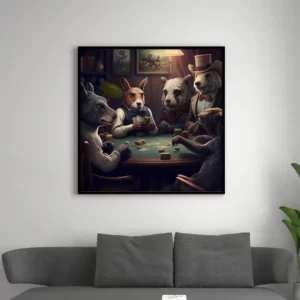 animaux jouant au poker