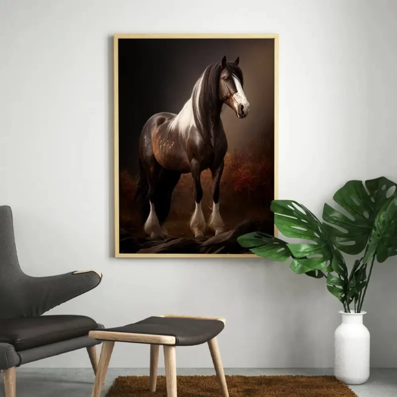 tableau cheval de trait