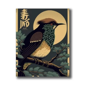 tableau japonais oiseau