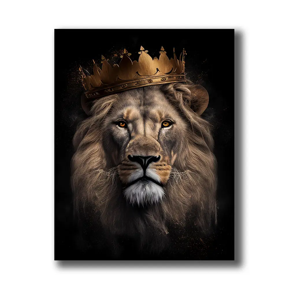 lion avec une couronne