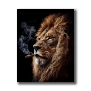 lion qui fume