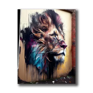 lion street art