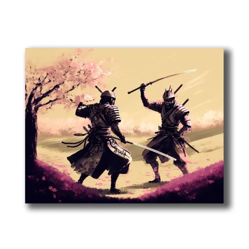 samourai japonais se battant