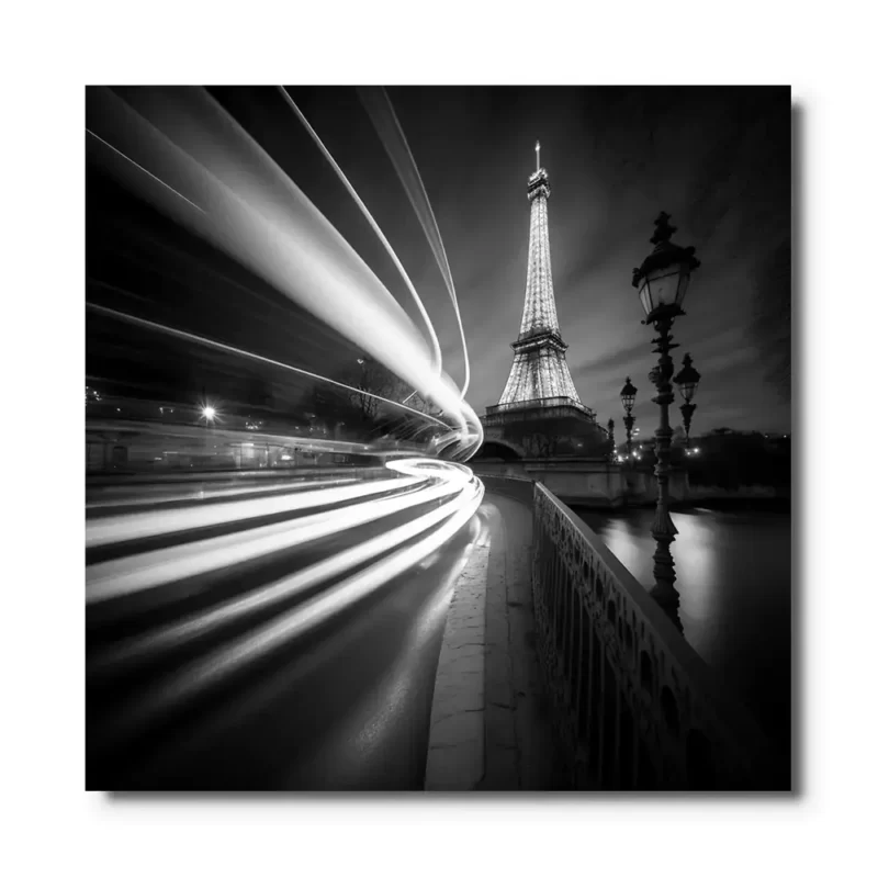 tableau de paris noir et blanc