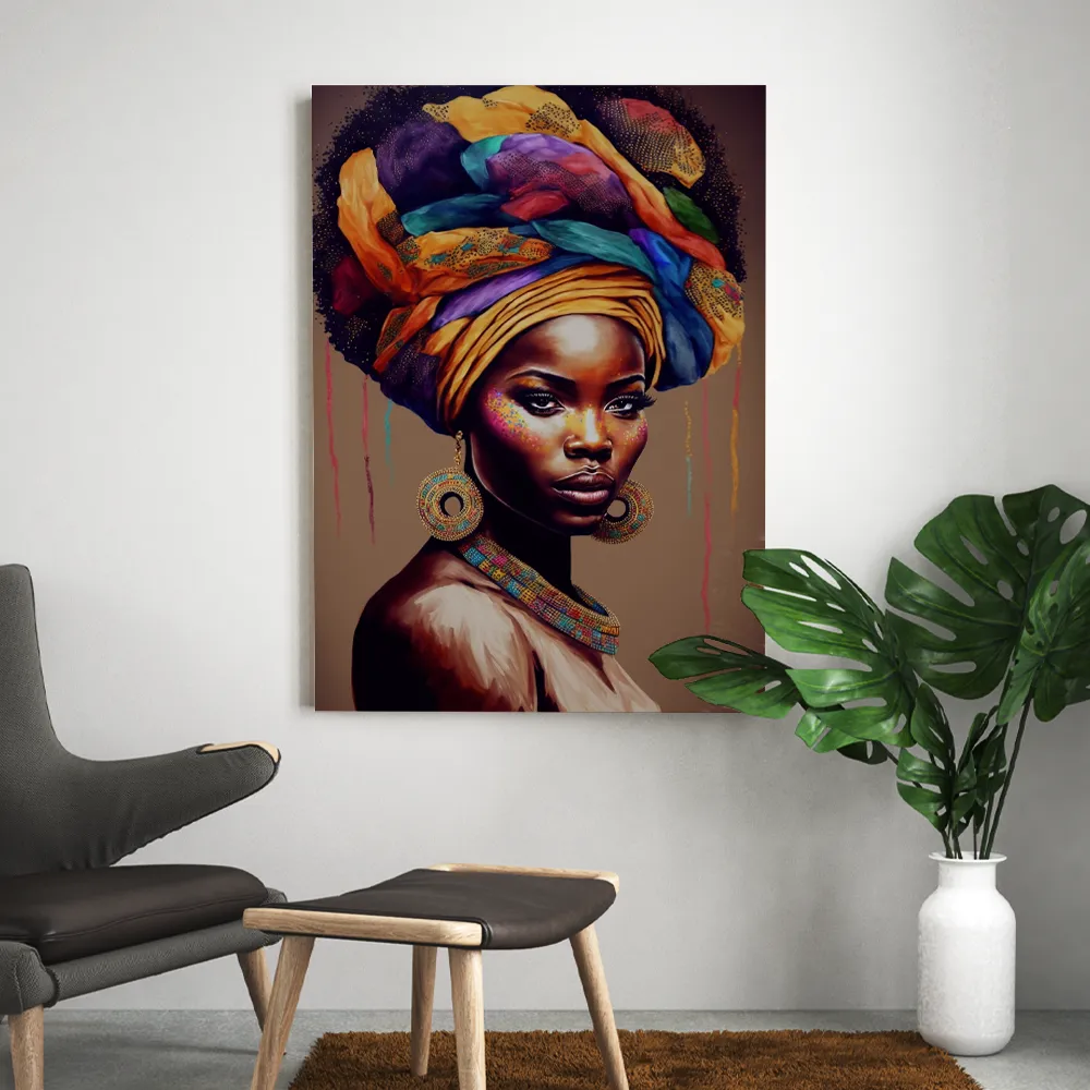 Tableau Acrylique Africain