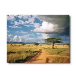 tableau paysage africain