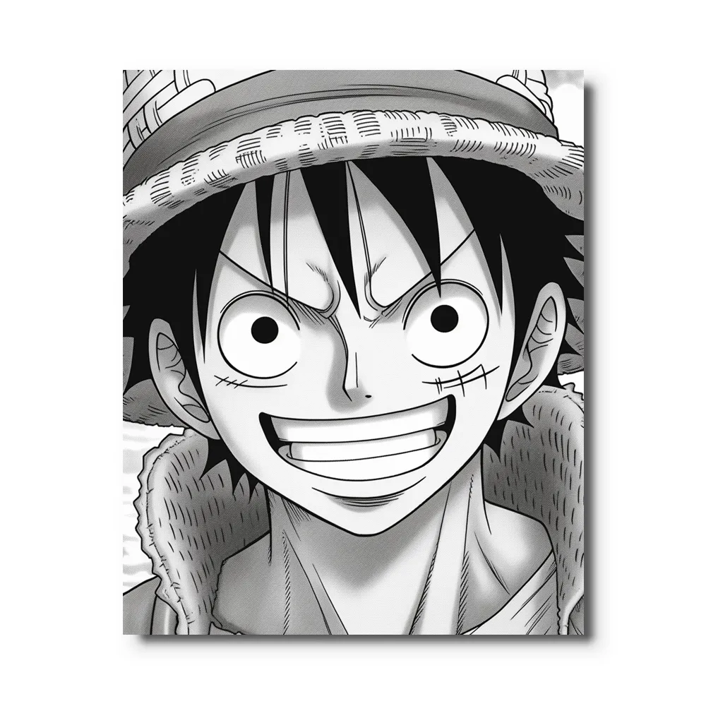 Tableau One Piece Noir et Blanc Comme Des Tableaux