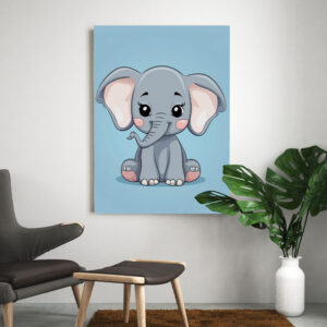 Tableau chambre bébé éléphant