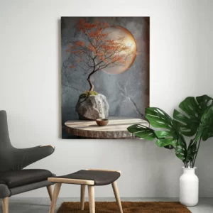 tableau zen bonsai
